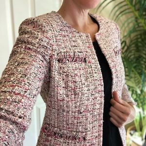 NWOT, WHBM Pink textured blazer / jacket